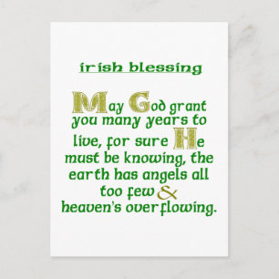 Möge Gott dir viele Jahre schenken Postkarte