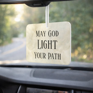 Möge Gott Ihren Weg Erhellen Christliche Sichere R Autolufterfrischer