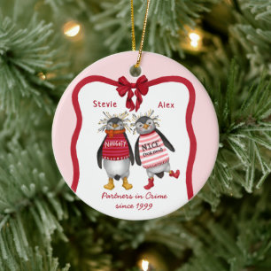 Möge ich ohne dich machen? Weihnachten des niedlic Keramik Ornament