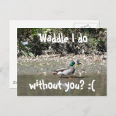 Möge ich, ohne dich? :( postkarte (Vorne/Hinten)