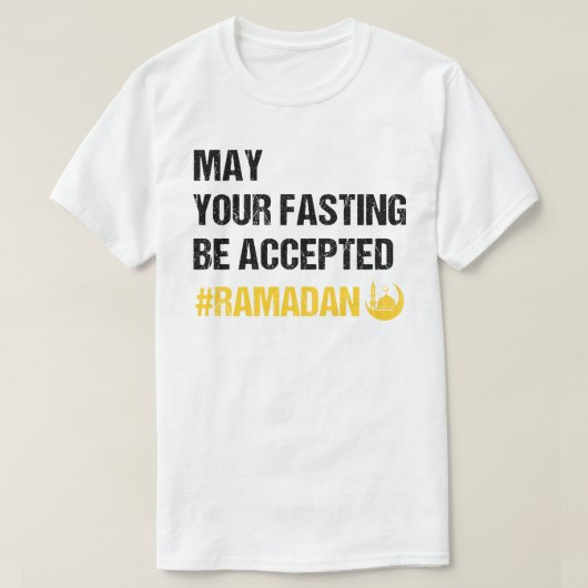 Möge Ihr Fasting akzeptiert werden - Ramadan Mubar T-Shirt (Design vorne)