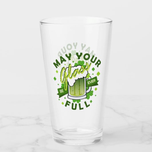 Möge Ihr Glas voll grün sein St. Patrick's (Rückseite)