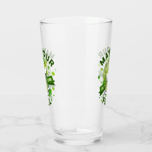 Möge Ihr Glas voll grün sein St. Patrick's (Links)