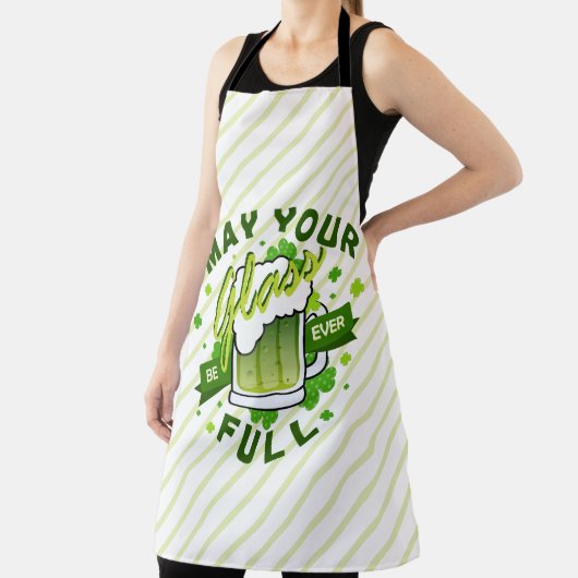 Möge Ihr Glas voll grün sein St. Patrick's Schürze (InSitu)