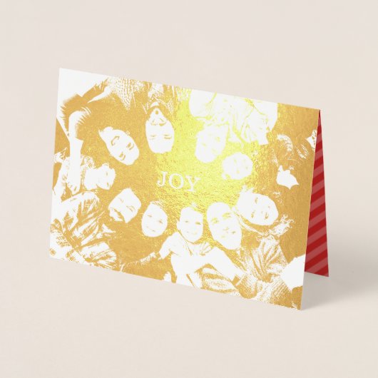 Möge Ihr Jahr mit dem Weihnachtsfest-Foto der Freu Folienkarte (Vorderseite)