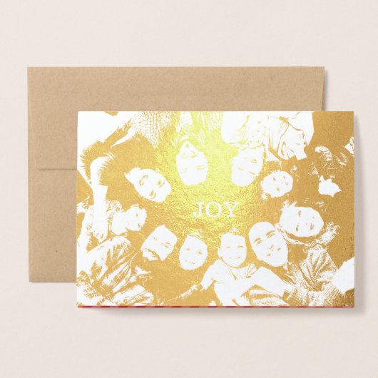 Möge Ihr Jahr mit dem Weihnachtsfest-Foto der Freu Folienkarte (Vorderseite mit Umschlag)