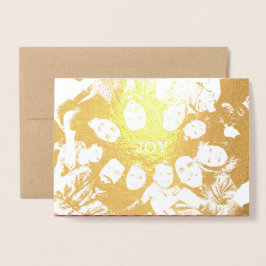 Möge Ihr Jahr mit dem Weihnachtsfest-Foto der Freu Folienkarte