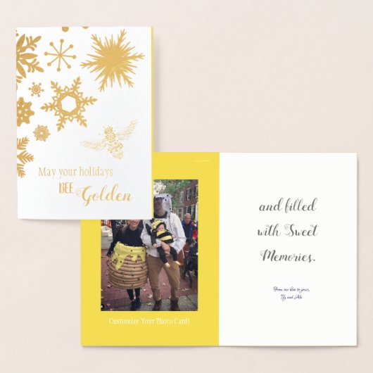 Möge Ihr Urlaub golden sein | Fotokarte Folienkarte (Anzeige)