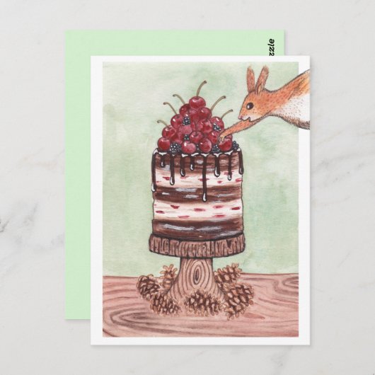 Möge Ihr Urlaub in Cherry und Bright sein Postkarte (Vorne/Hinten)