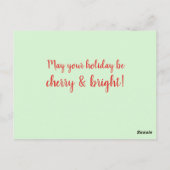 Möge Ihr Urlaub in Cherry und Bright sein Postkarte (Rückseite)