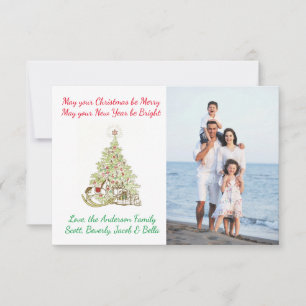 Möge Ihr Weihnachten fröhlich sein 3x5 Foto-Weihna Einladung