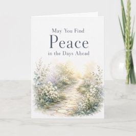 Möge in den kommenden Tagen Frieden finden Trauerk Karte