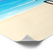 Möge jeder Sonnenaufgang mehr Strandkunst versprec Poster (Ecke)