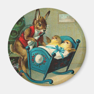 Möge Osterfreude Euch begleiten Vintage Magnet