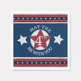 Möge sein 4. mit Ihnen Paper Napkin Serviette