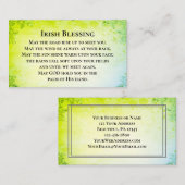 Möge sich der Weg erheben, um Ihnen irischen Segen Visitenkarte (Vorne/Hinten)