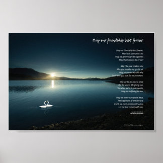 Möge unsere Freundschaft für immer bestehen bleibe Poster