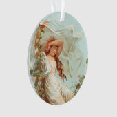 Möge Weihnachten hell und glücklich sein, Antique Ornament (Vorderseite)
