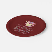 Mögen alle deine süßesten Träume wahr werden Pappteller (Schrägansicht)