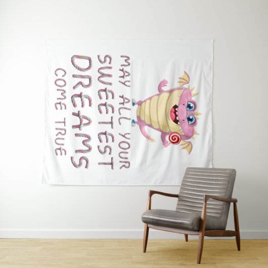 Mögen alle deine süßesten Träume wahr werden Wandteppich (Beispiel (Horizontal))