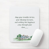 "Mögen alle Ihre Probleme weniger sein" Hausgebet- Mousepad (Mit Mouse)