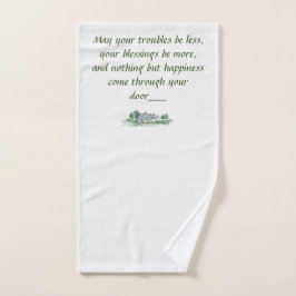 "Mögen alle Ihre Probleme weniger sein" Skizze 2 Handtuch