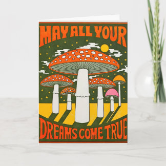 Mögen alle Ihre Träume wahr werden Letterpress-Kar Karte