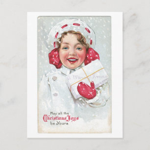 Mögen alle Weihnachtsfreuden dein sein Feiertagspostkarte