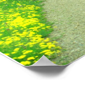 Mögen Blume Ihren Weg einreihen.. irischer Segen. Poster (Ecke)