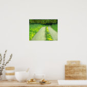 Mögen Blume Ihren Weg einreihen.. irischer Segen. Poster (Küche)