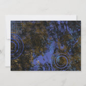 Mogen David Circular Star Bar Mitzvah Einladung (Rückseite)