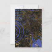 Mogen David Circular Star Bar Mitzvah Party Card Einladung (Rückseite)