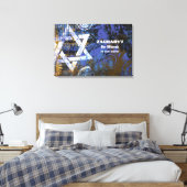 Mogen David Star Bar Mitzvah Sign an Board Leinwanddruck (Insitu (Schlafzimmer))