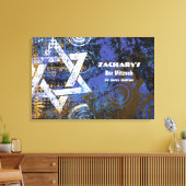 Mogen David Star Bar Mitzvah Sign an Board Leinwanddruck (Insitu (Wohnzimmer))