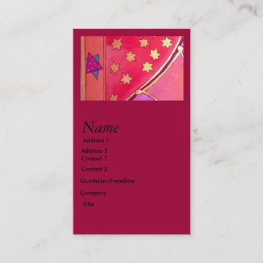 Mogen David Visitenkarte (Vorderseite)