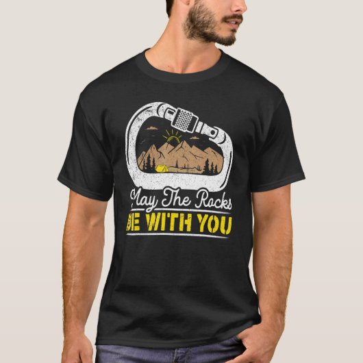 Mögen die Felsen bei dir sein Boulderer Mountainer T-Shirt (Vorderseite)