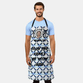 Mögen die Gabel bei dir sein blaues Feuer Männer Schürze (Getragen)