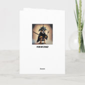 Mögen die Gabel bei dir sein lustiger Erntedank Karte (Rückseite)