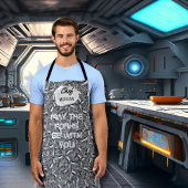 Mögen die Gabel bei dir sein Männer Schürze