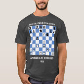 Mögen die Gabel mit dir sein, Capablanca vs Schach T-Shirt (Vorderseite)