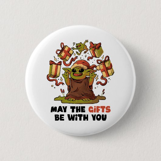 Mögen die Geschenke bei dir sein Button (Vorderseite)