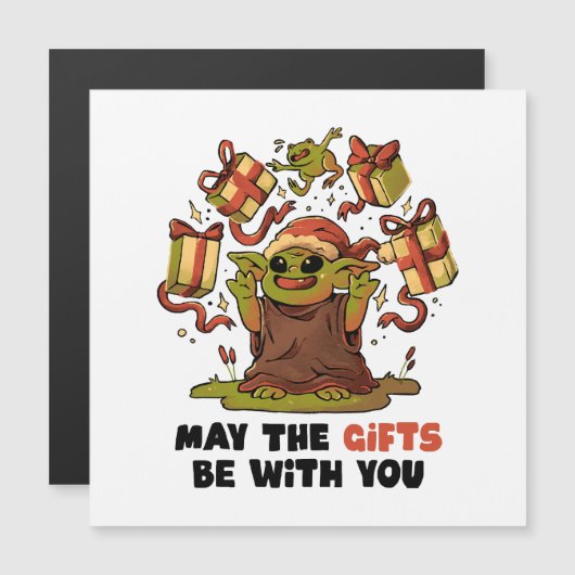 Mögen die Geschenke bei dir sein Magnetkarte (Vorne/Hinten)