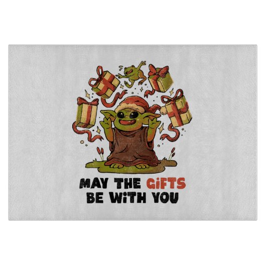 Mögen die Geschenke bei dir sein Schneidebrett (Vorderseite)
