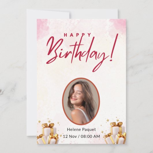 Mögen die Kerzen auf deinem Kuchen hell leuchten Einladung (Vorderseite)