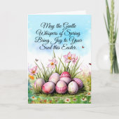 Mögen die sanften Flüstern des Frühlings Freude zu Karte (Vorderseite)