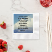 Mögen die Worte meines Mund-Psalms 19:14 Bibel Ver Serviette (Beispiel)