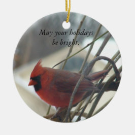 Mögen Ihre Feiertage hell sein Keramik Ornament