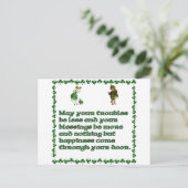 Mögen Ihre Probleme kleiner sein Postkarte (Stehend Vorderseite)