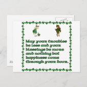 Mögen Ihre Probleme kleiner sein Postkarte (Vorne/Hinten)