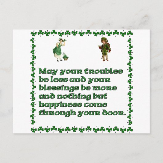 Mögen Ihre Probleme kleiner sein Postkarte (Vorderseite)